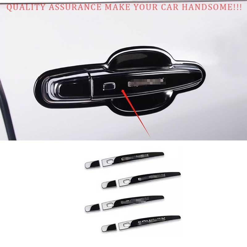 For Chevy Equinox 2018-2024 Black Steel Exterior Outside Door Handle Cover Trim