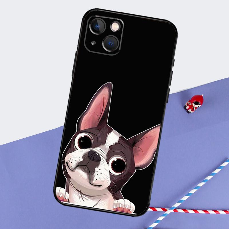 French Bulldog Phone Case For iPhone 16 Pro 15 Pro 11 12 13 14 Pro Max Mini XR 16e 15 16 Plus Cover Shell