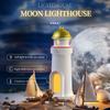 Moonlight Projection Lighthouse Night Light Motion Sensor Dimmable LED Atmosphere Lamp for Bedroom Creative Decor Christmas Gift
