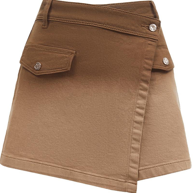 ONLY 2024 Summer Gradient High-Waist Skirt-Pants Denim Shorts XS