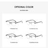Magnetic Clip-On Sunglasses for Men - Polarized Dual-Use Myopia Half-Rim Frames for Indoor-Outdoor Driving
