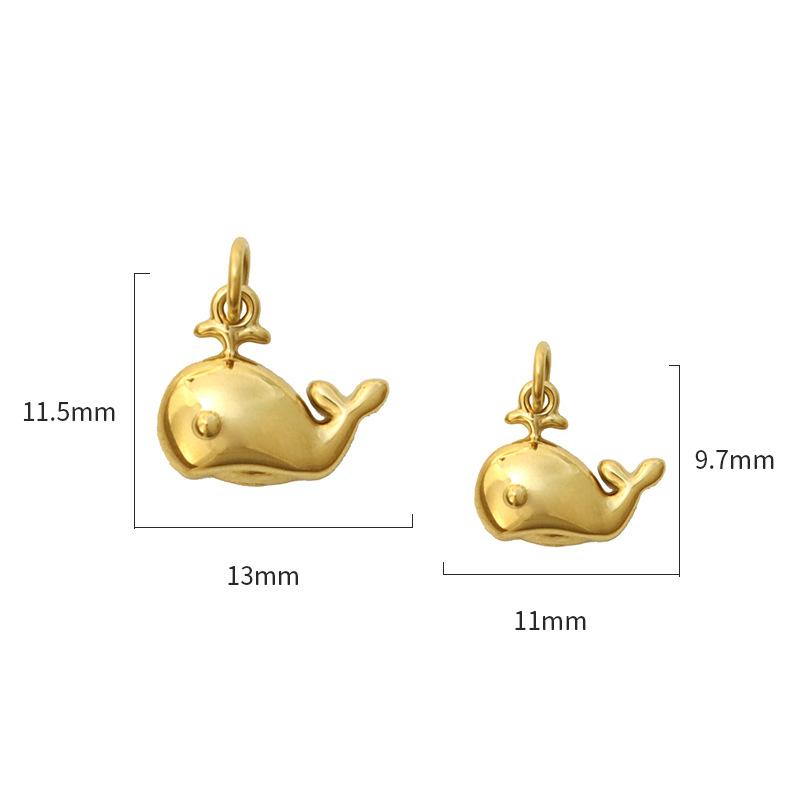Personalized Diy Electroplated Stainless Steel Marine Life Pendant, Gold, Starfish Diy Handmade Necklace Jewelry Accessories