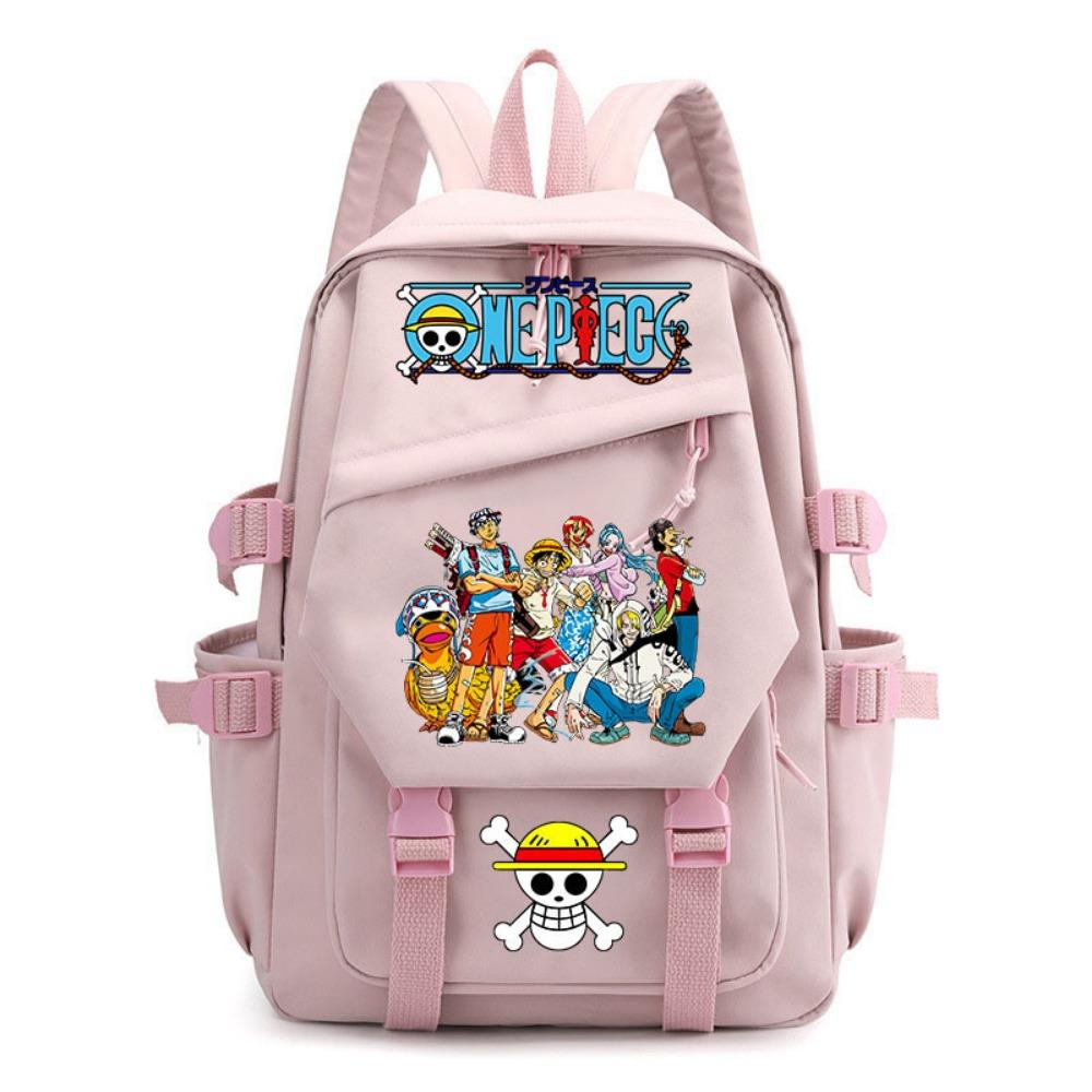 Anime ONE PIECE schoolbag children's backpack primary school bag male and female junior high school students college students campus backpack