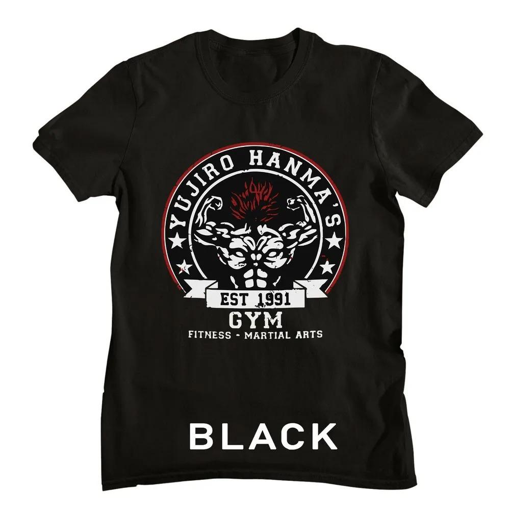 

2026 Baki The Grappler Новая футболка Манга Baki Hanma Yujiro Hanma Baki Унисекс футболка Хип-хоп Уличная одежда Оверсайз футболка S