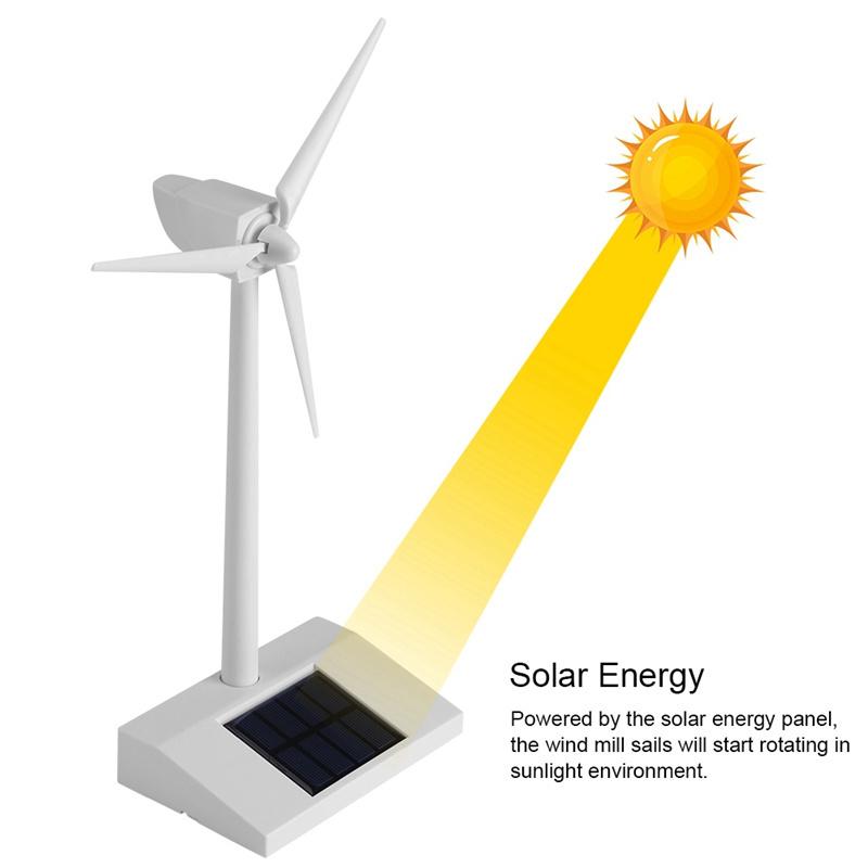 Solar Wind Generator Model Educational Assembly Kit Desktop Decoration Exhibition Stand Gift