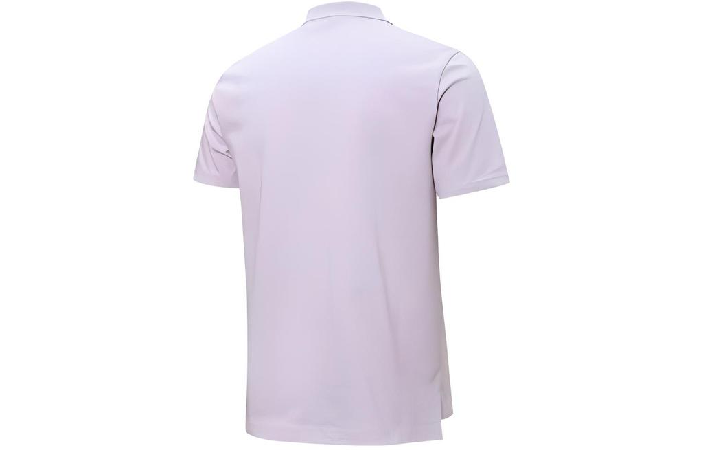 Men's PUMA Polo Shirts Unisex Purple Polo Collar Moderate Straight Fit