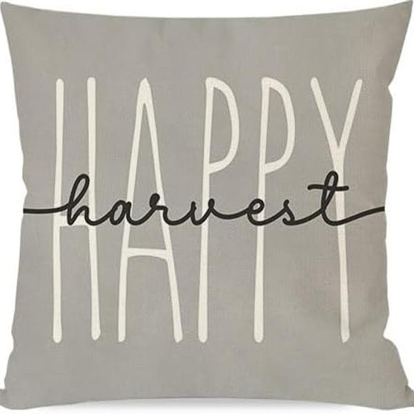 Díkůvzdání Nový povlak na polštář Podzimní dýňový potisk Písmenkový polštář Domácí sada polštářů Dekorace