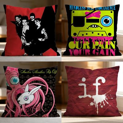 Moderne M-Mmindless Self-Indulgence Kissenbezug Weich Waschbar Kissenhülle Mehrzweck für Sofa Bett Reise Büro