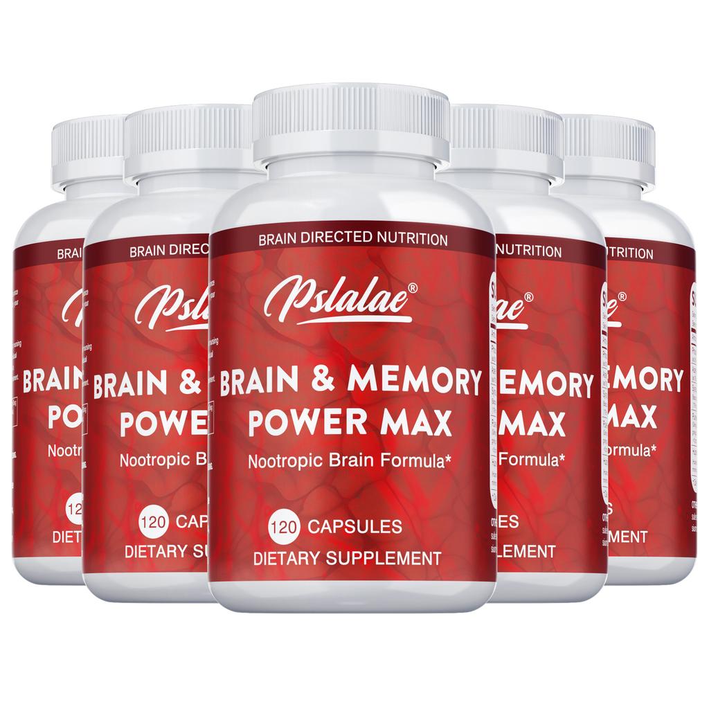 Brain health dietary supplement, containing phosphatidylserine, acetylcarnitine, and ginkgo biloba, for daily well-being.