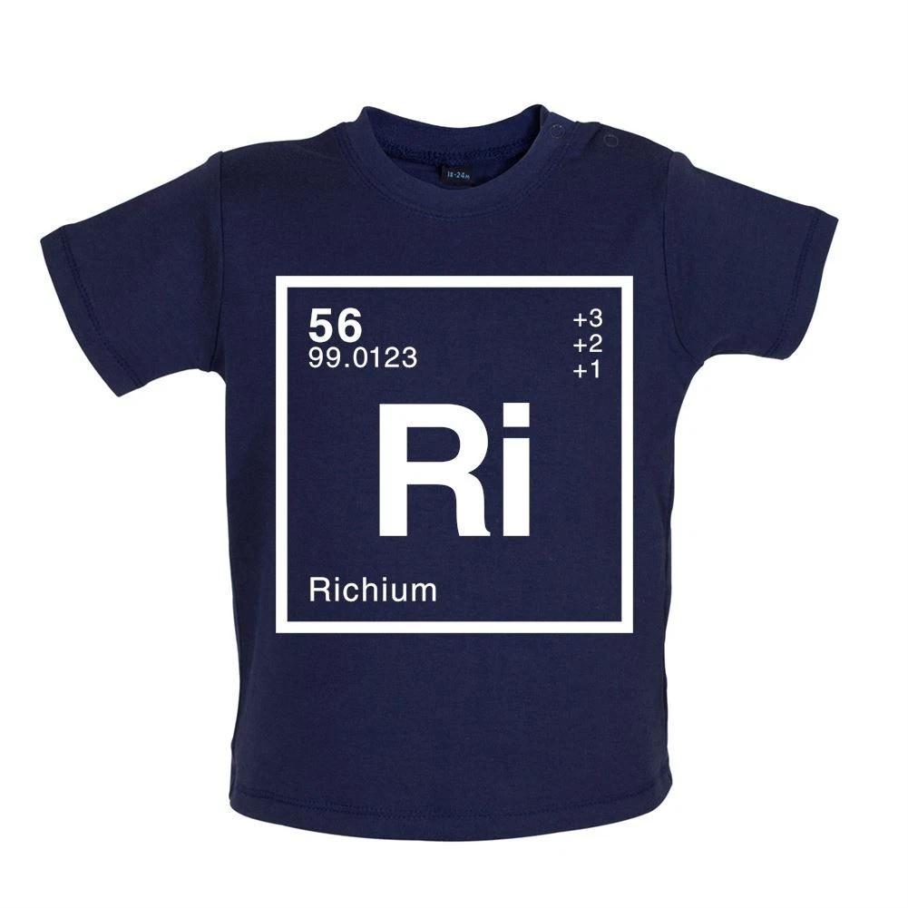 

Rich Periodic Elet - Baby Kids Boys Girls Unisex T-Shirt / Babygrow - Surname First Name Science 140