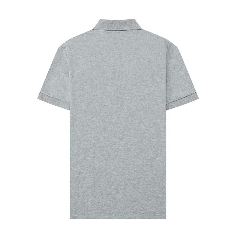 New Summer STONE Streetwear Unisex Embroidered Logo Polo T-shirt - Loose Fit, Short Sleeve, Cotton