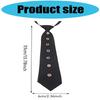 Two-Level Crystal Flower Necktie For Men Women Kids Gatherings Soft Polyester Fashion Accessory