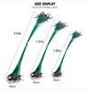 20pcs/pack 15-30cm Anti Bite Steel Fishing Line Steel Wire Leader With Swivel Lead Core Leash Wire Fishing Tackle