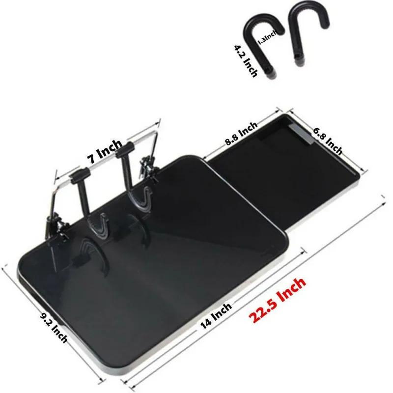 

Многофункциональный складной автомобильный поднос-столик для заднего сиденья, крепящийся к рулевому колесу, с выдвижным ящиком для планшетов, ноутбуков, книг, мобильных телефонов, для ужина, еды, напитков, U