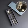 Hunminjeongeum Gold Plated Korean Sujeo Cutlery Set - 1-Person STS304 Spoon & Chopsticks with Gift Case