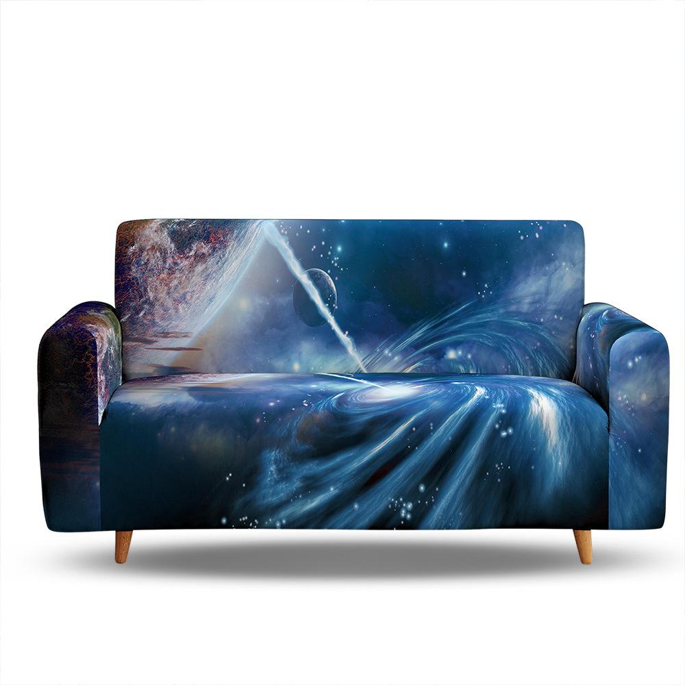 Cosmic Starry Sky Non-Slip Elastic Sofa Cover, Universal In All Seasons, All-Inclusive Supply, Multi-Color 3D Digital Magic Cover