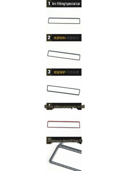 Lingfang Strålkastarkontrollknapp: Rostfritt stål Blank ring & Justeringsplåster