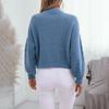 Vintage Autumn Winter Loose V Neck Cardigan Solid Color Long Sleeve Sweater Knitwear Top