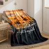 Psalm 119:105 Sunset Floral Blanket  Printed Blanket for Living Room Bed Couch lunch break Soft Cozy Blanket for Friend's festival Gift