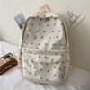 Cartella: Zaino floreale giapponese stile soft girl per bambine, borsa scolastica fresca stile coreano INS, zaino per scuola superiore
