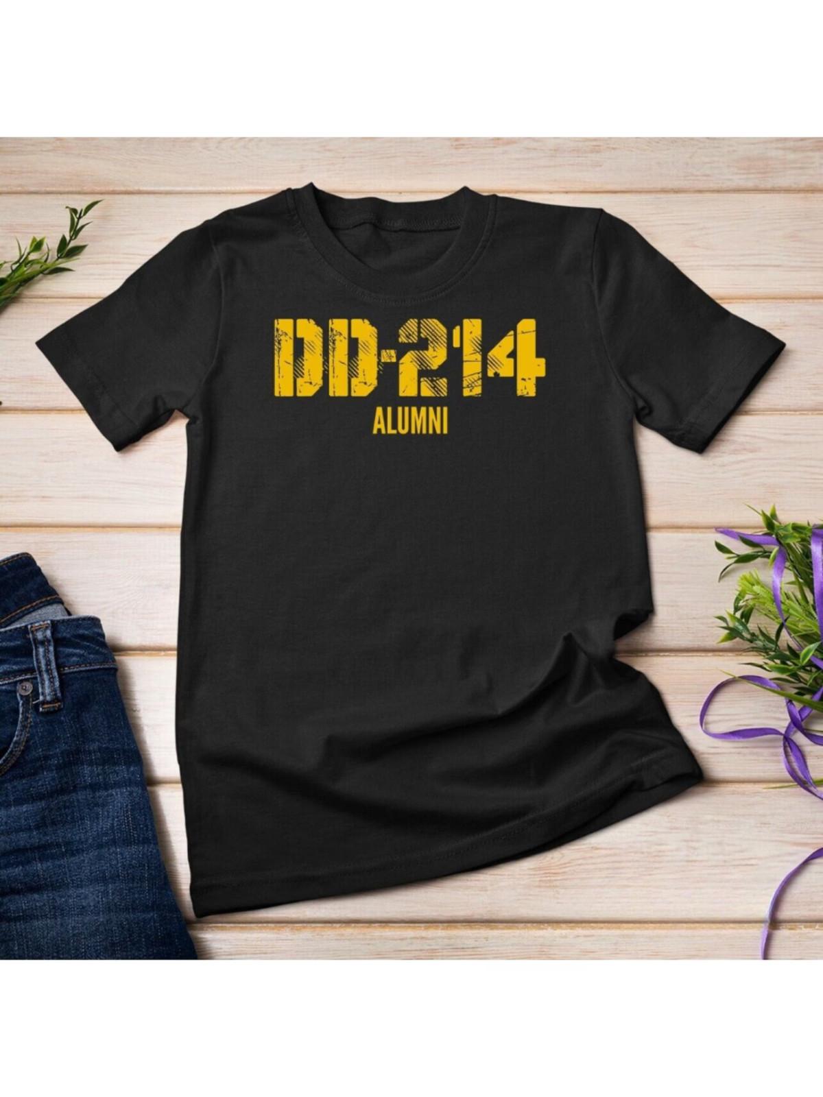 DD-214 US Alumni Military Discharge Document T-Shirt L