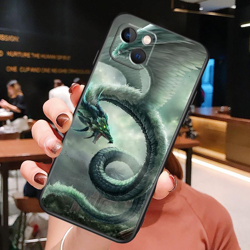 

Legendary Dragon Phone Case For iPhone 16 Pro Max 15 14 12 11 13 Pro Max Plus 12 13 Mini XR 16e Funda Silione Cover iPhone 12 Pro