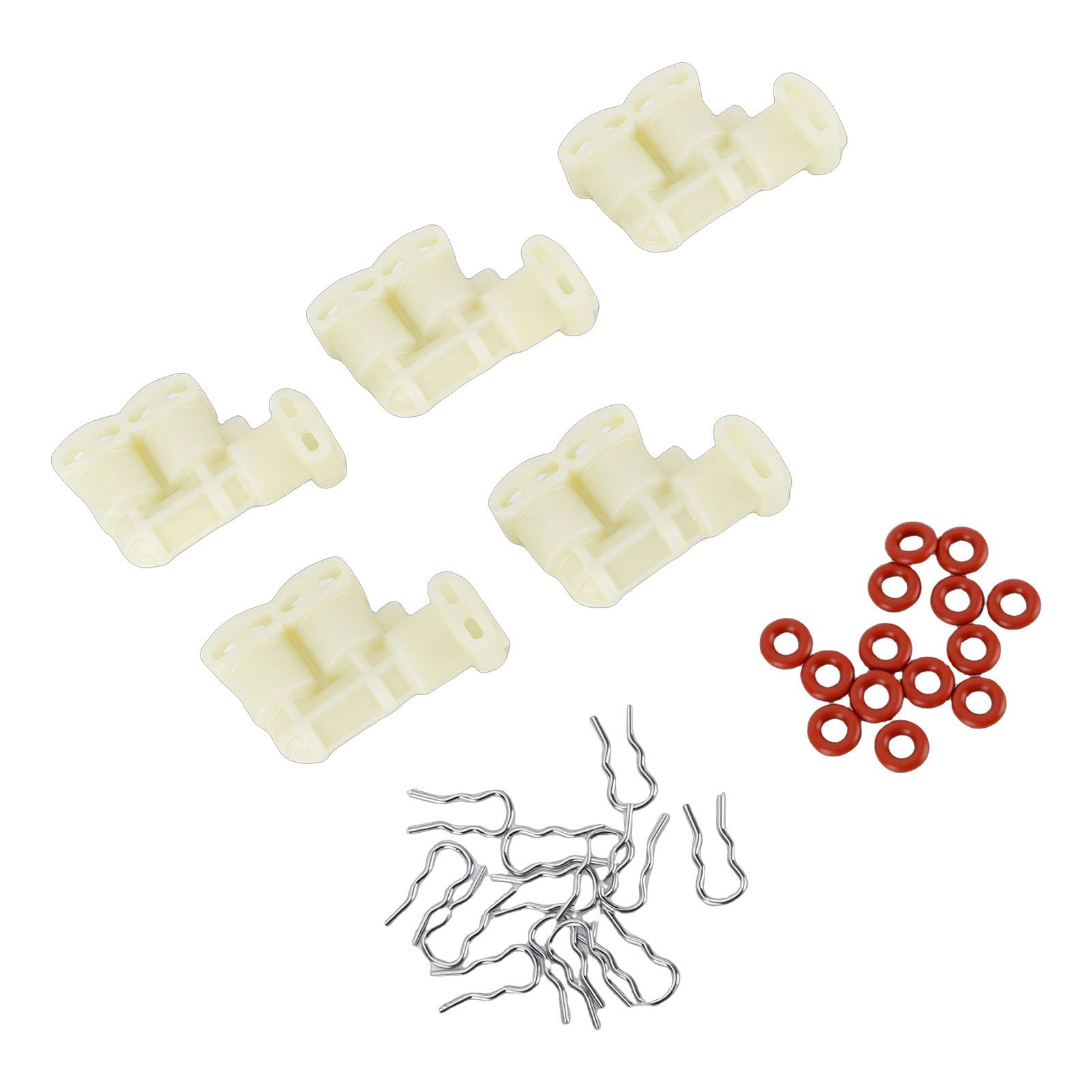 

F Shaped Fluid Connector Kit Fit for Jura Coffee Machines 5 Connectors 15 Clamps 15 Silicone Rings