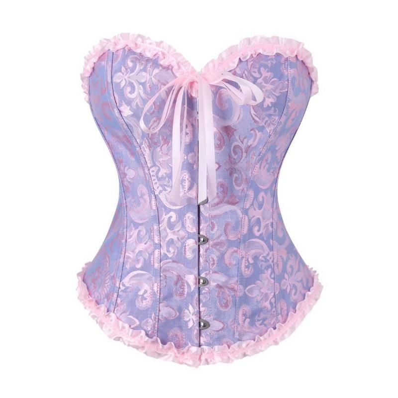 Vintage Retro Soudní Styl Šněrovací Stahovací Přiléhavý Korzet Bustier Tvarující Top Pro Ženy