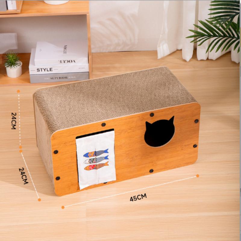 Cat Scratching Board Cat Nest Wear-resistant Non-shedding All-in-one Cat House Four Seasons Scratch-resistant Cat Post Vertical Cat Climbing Frame