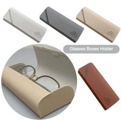 PU Leather Glasses Boxes Holder Stress Resistance Reading Eyewear Case  Men Women