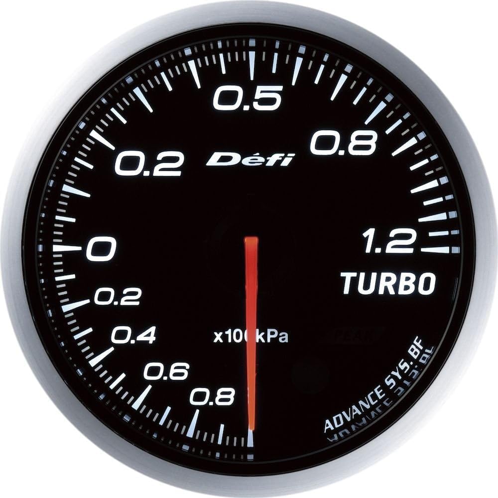 Defi Turbo Gauge 120kpa White - Defi-Link ADVANCE BF - Precision Measurement - Automotive Instrument