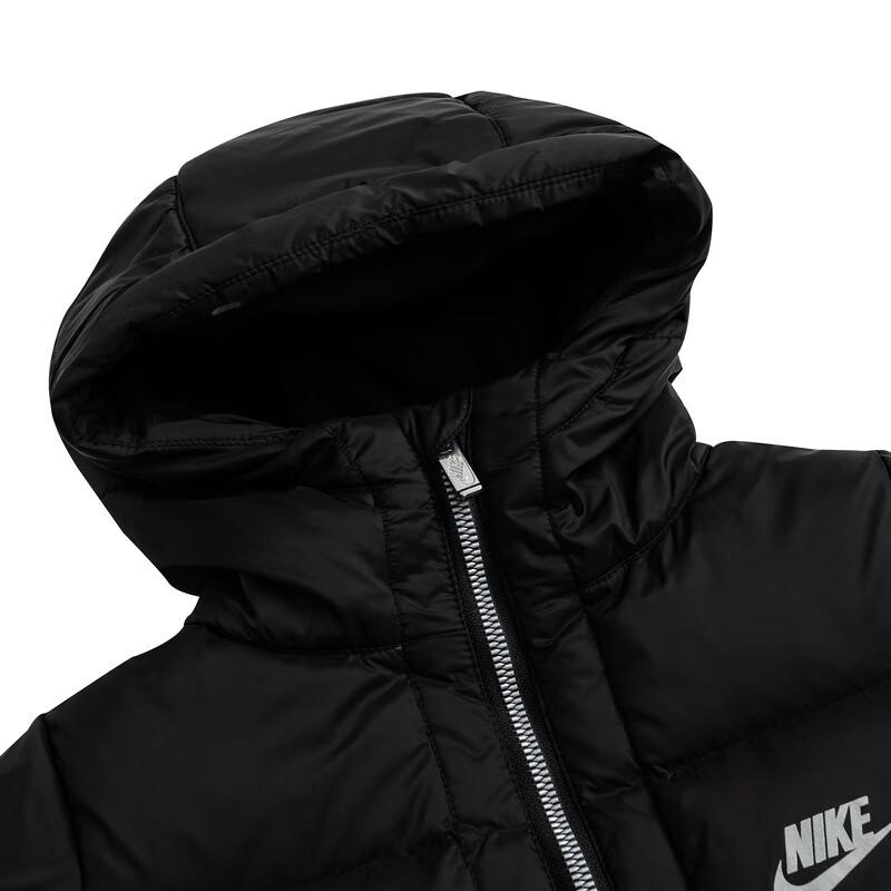 Nike Boys' Winter Mid-Length Hooded Down Jacket