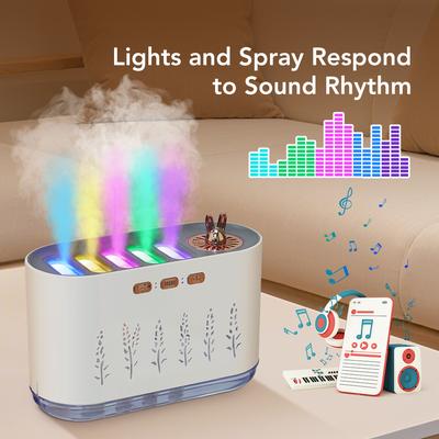 700ml Air Humidifier USB Essential Oil Diffuser 7 LED Lights Aromatherapy Mist Maker Humidifier for Car Home Bedroom with Timer