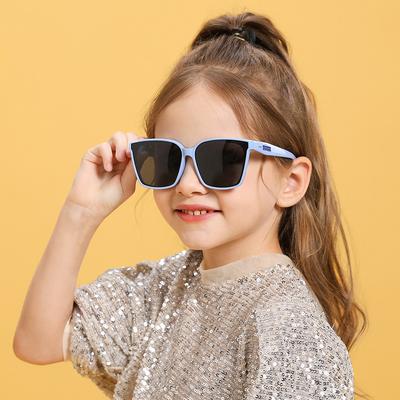 Latest Oversized Frame Premium-quality Durables Stylish Uv Sunshade Silicone Children's Personality Trendy Sunglasses 23040