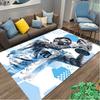 1pc Area Rug Appropriate for Office, Football Star Messi Carpet, Versatile Printed Chair Rug, Durable Home Sofa Carpet