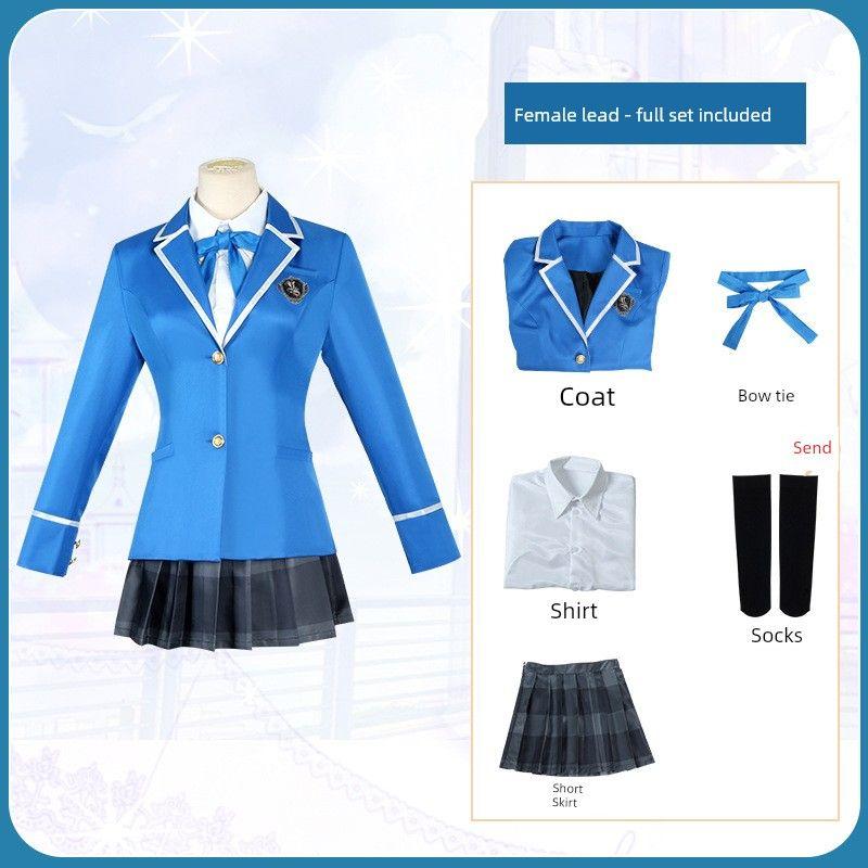 Idol Dream Festival Ice Eagle Beidou Cosplay School Uniform Male and Female Student Uniform Anime Set Female Character Cosplay Costume