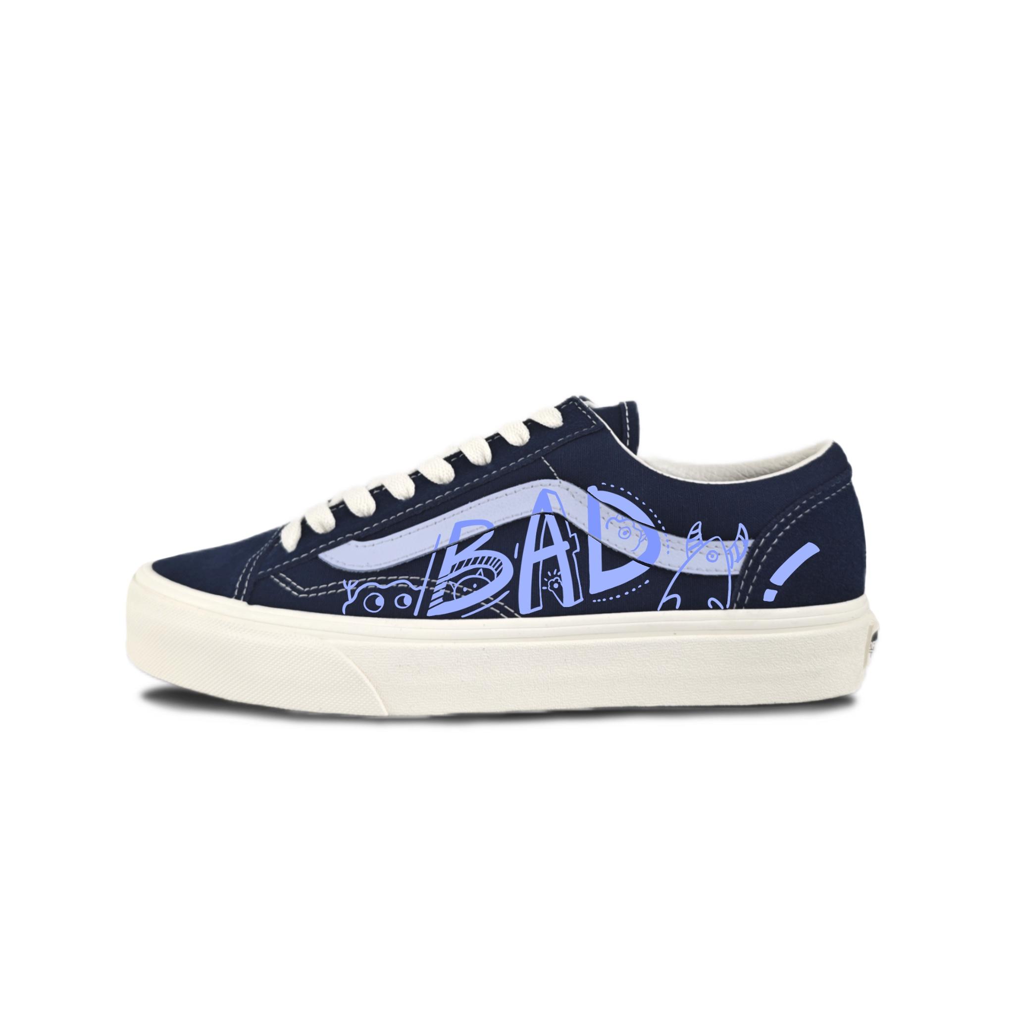 

Vans Style 36 Suede Slip Resistant Abrasion Resistant Low top Skateboard Shoes Unisex Black Purple VN0A3DZ3RFL(Team352-) 35