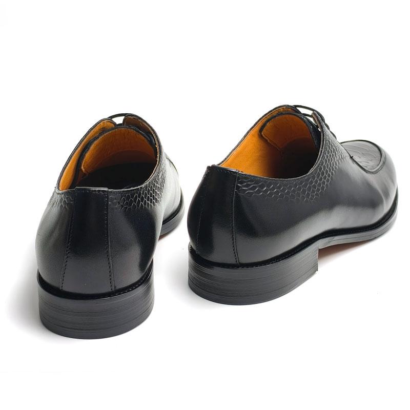 Fashion New Trendy Black Formal Leather Shoes Luxury Handcrafted Oxfords Busienss Office Wedding Party Mens Dress Shoe Customized Design