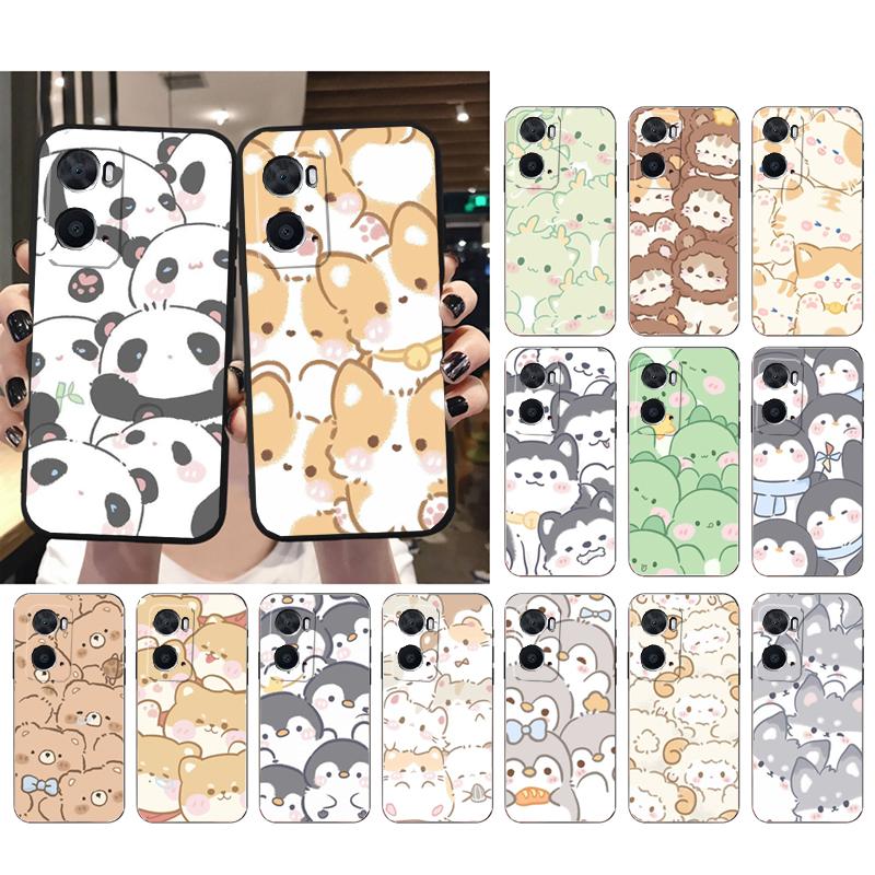 

Cute Cartoon Animal Phone Case For OPPO A78 A54S A17 A57S A74 A78 A91 A96 A94 Realme GT Master X3SuperZoom Reno 7 10 11 pro