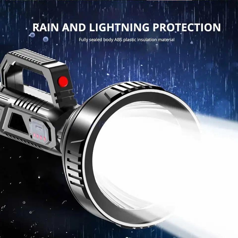 Super Bright P100 Led Flashlight High Power Long Shot Torch USB Rechargeable Handheld Searchlight Outdoor Spotlight Camping Lamp