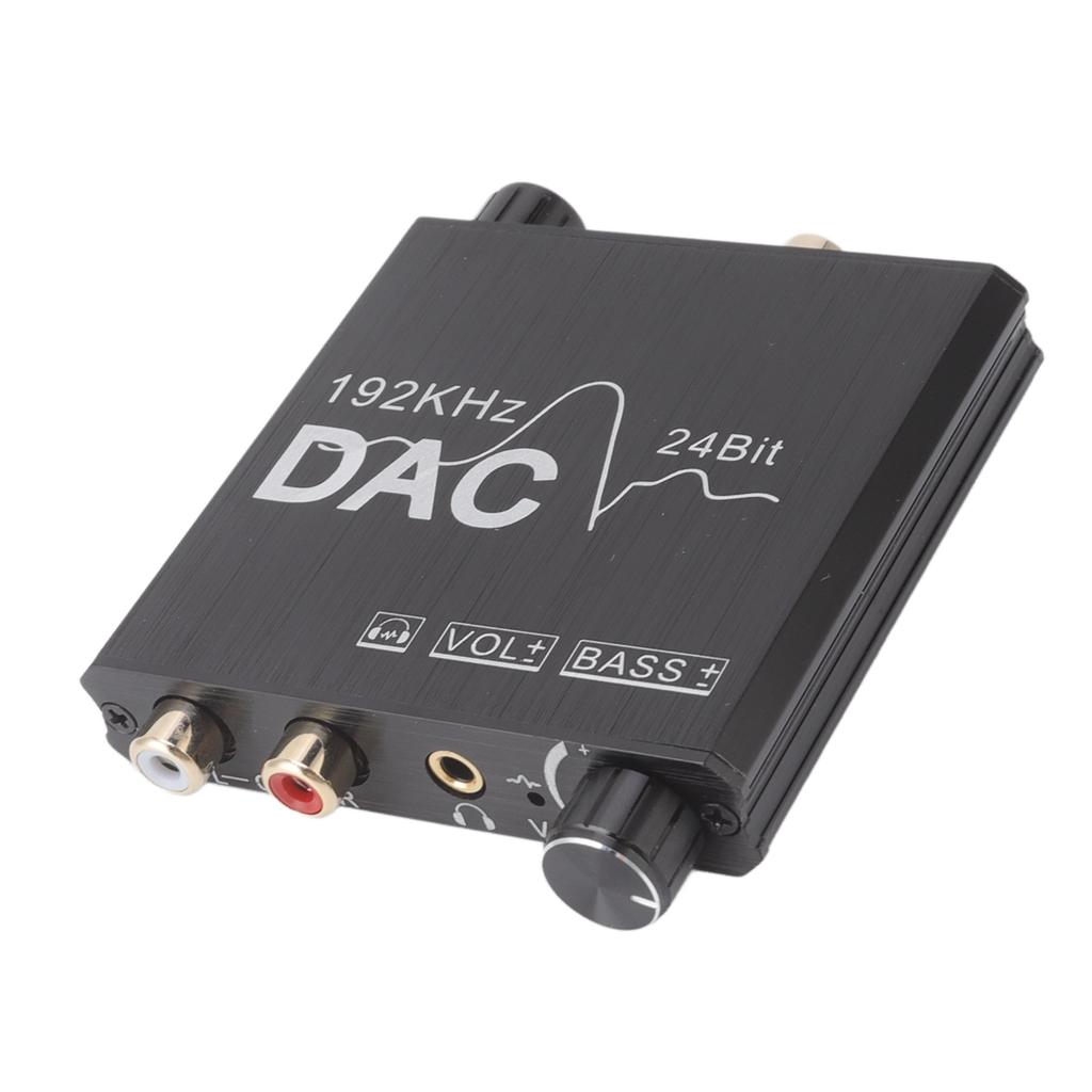 192 KHz Cyfrowy na Analogowy Konwerter Dźwięku Stopu Aluminium Regulowany Konwerter DAC Plug and Play dla P