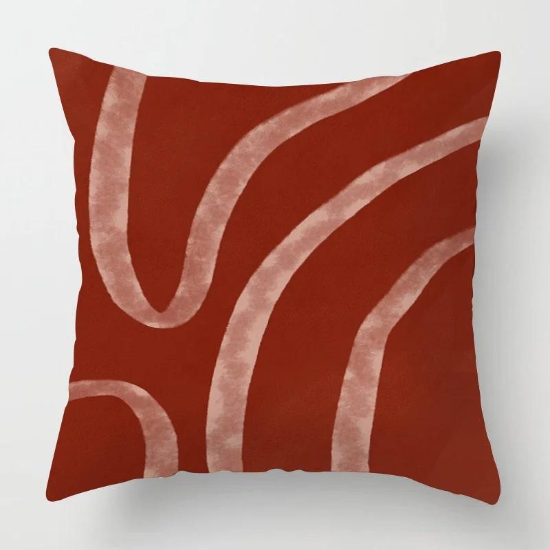 Wind Abstract Geometric Pillowcase Sofa Bedroom Decoration Cushion Cover Cafe Decoration