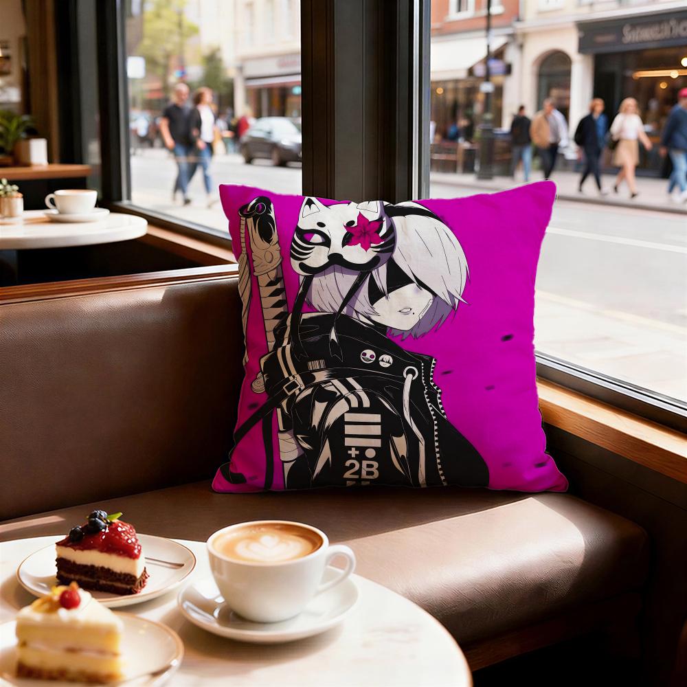 Game Nier Automata Cushion Cover Decorative Cushions Covers Cover Sofa x Pillow Piece x x Pillowcase