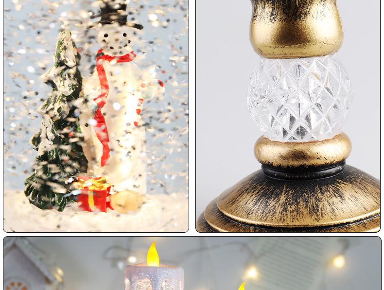 Musical Christmas Crystal Candle Light Decoration for Kids' Birthday & Holiday Gifts