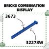 Non-Toxic 714Pcs/Lot 3673 1X2 Link Building Blocks Moc Plug Technical Parts Brick Compatible With All Brand Children Toys Gift Box