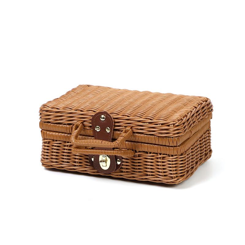 Handwoven Imitation Rattan Gift Basket