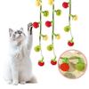 Fruit-Shaped Catnip Toy String Interactive Cat Toy Cat Teaser String with Bell Soft Tomatoes Cat Chew Toy for Indoor Cats Play And Exercise