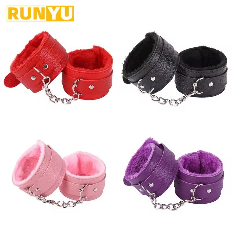 PU Leather Handcuffs Sex Bondage Restraints Wrist Hand Cuffs Product,Adult Game Toys for Women Men Products Bdsm