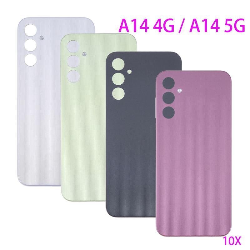 10PCS Back Glass Battery Cover Panel Replacement For Samsung Galaxy A14 4G 5G A145 Housing Chassis Core Rear Body Door