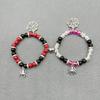 Grenzüberschreitendes Halloween-Paararmband: Rot & Schwarz Perlen mit Spinnenanhänger